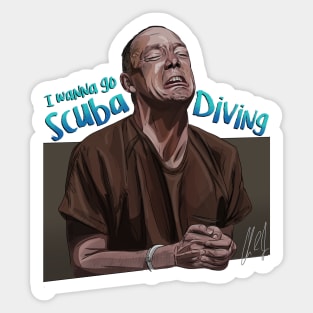 Scuba Diving William Hastings Sticker
